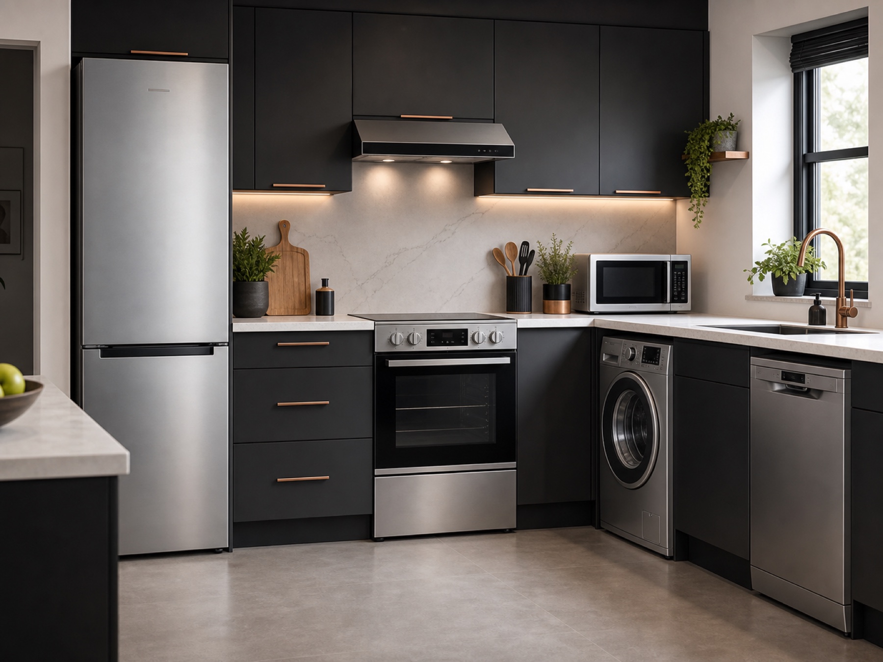 Rental-ready kitchen appliance setup